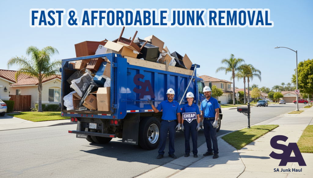 Save more with SA Junk Haul. We provide the best cheap junk removal in San Diego for homes and businesses. Get your free upfront quote today!