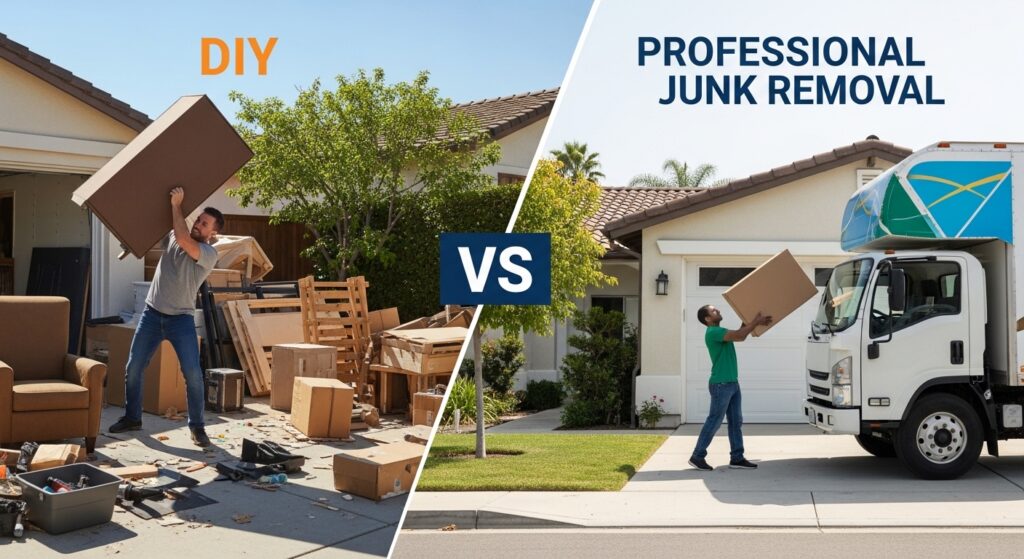 Professional Junk Removal Services San Diego help remove furniture, debris and clutter safely while saving time and ensuring proper disposal.