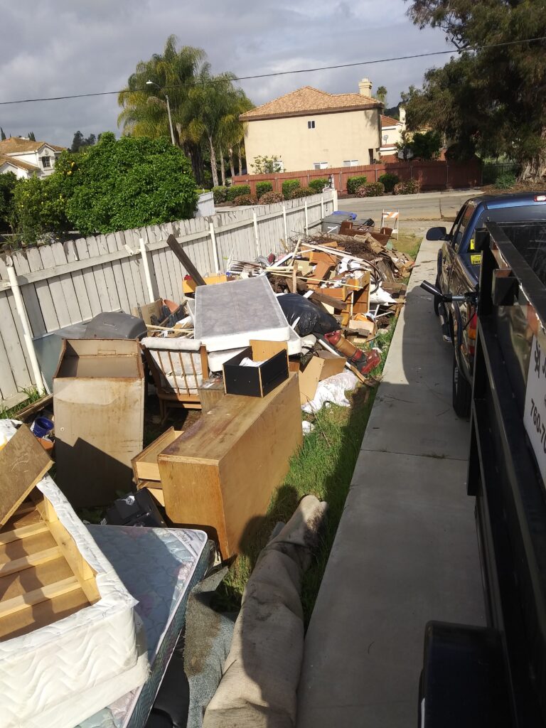 Furniture removal project completed by SA Junk Haul in San Marcos, CA