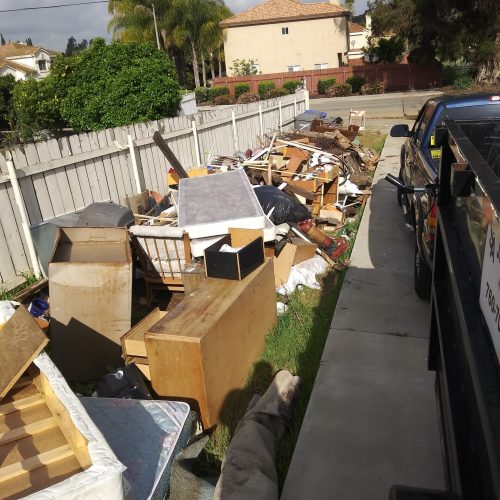 Furniture removal project completed by SA Junk Haul in San Marcos, CA