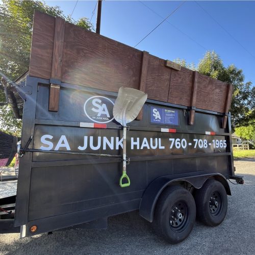SA Junk Haul truck providing junk removal services in San Marcos, CA